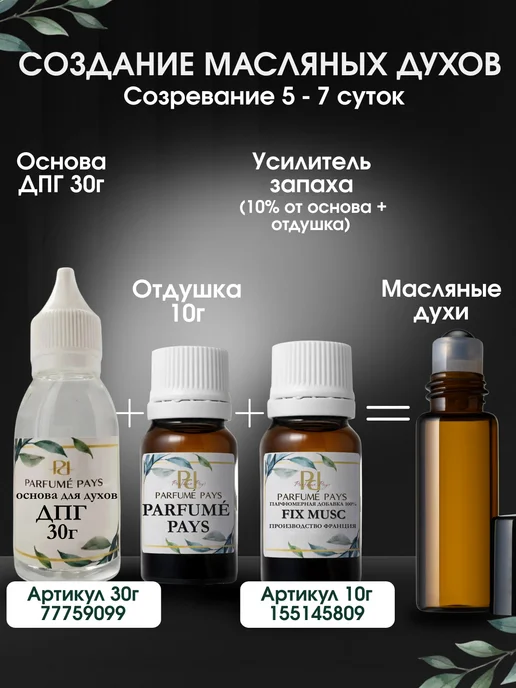 PARFUME PAYS Отдушка для духов, свечей, мыла, 10 мл, фото 8