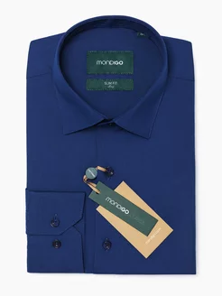 Рубашка на высокий рост LONG SLIM FIT с длинным рукавом MONDIGO 131518447 купить за 2 326 ₽ в интернет-магазине Wildberries