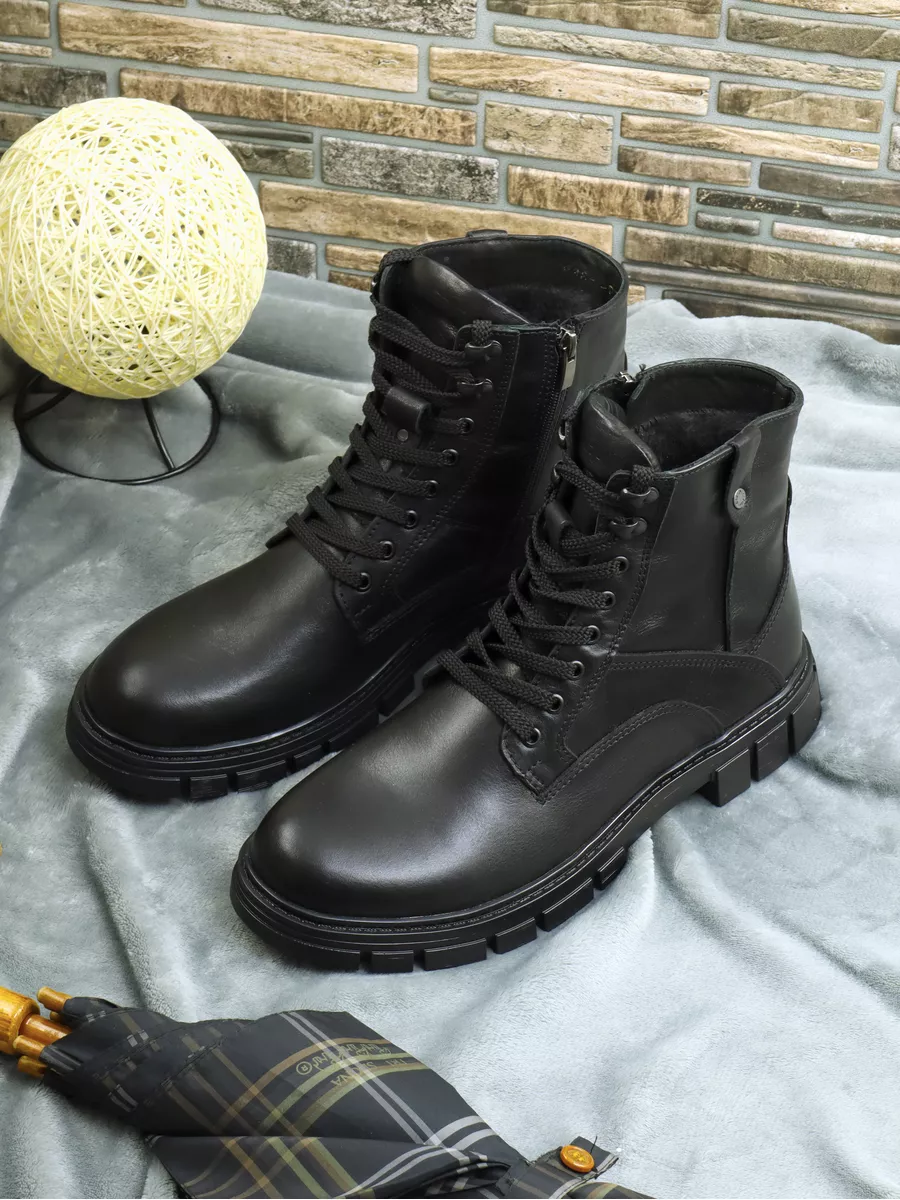 Ботинки зимние кожаные Badalli 131557484 купить за 4 587 ₽ винтернет-магазине Wildberries