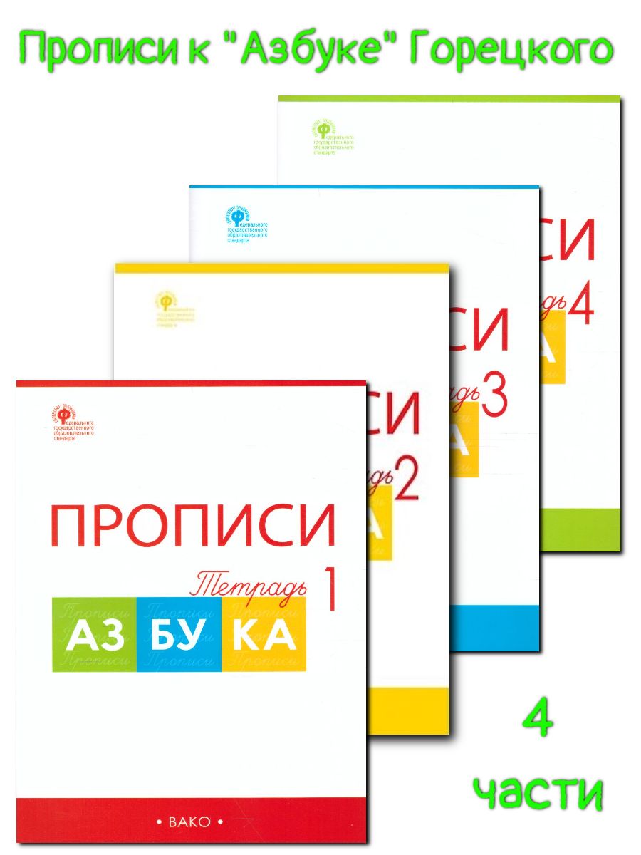 Прописи к азбуке Горецкого 1 класс.