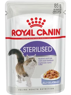 влажный корм для кошек Sterilised в желе (24шт в уп) 85 гр ROYAL CANIN 131611136 купить за 1 942 ₽ в интернет-магазине Wildberries