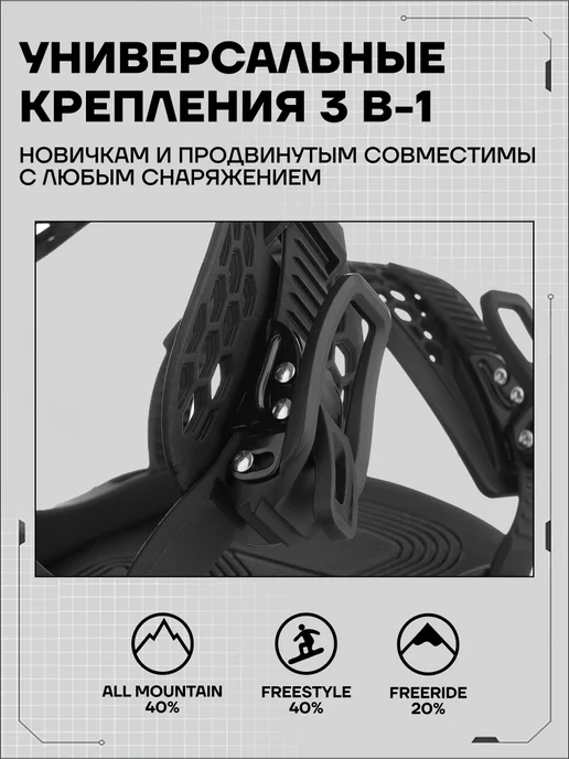 TERROR Крепления для сноуборда - CREW, черный, фото 10