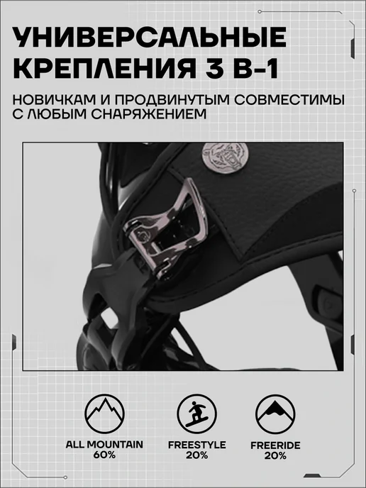 TERROR Крепления для сноуборда - FAST 540, черный, фото 10