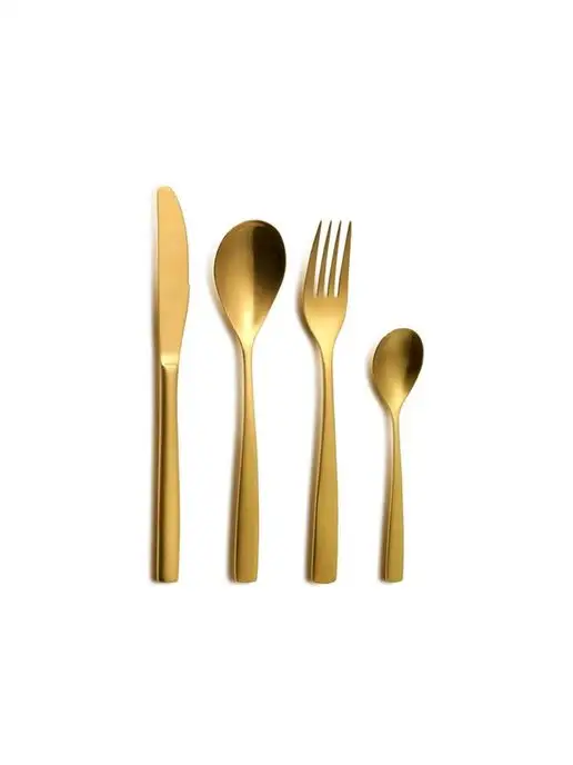 COMAS Вилка столовая BCN Colors Gold 18%, золотой, фото 4
