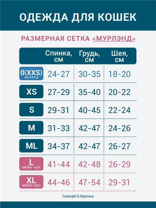 МУРЛЭНД Попона для кошек послеоперационная, мейн-кун, белый, фото 4
