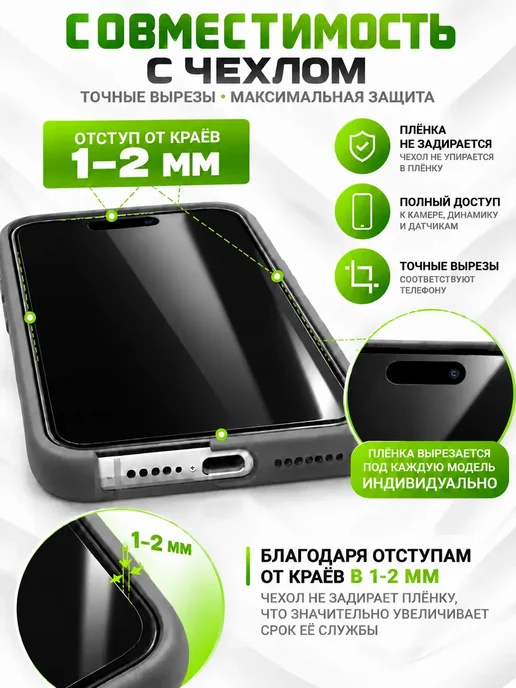 PROGLASSNANO Iphone 14 гидрогелевая глянцевая пленка, вариант, фото 5