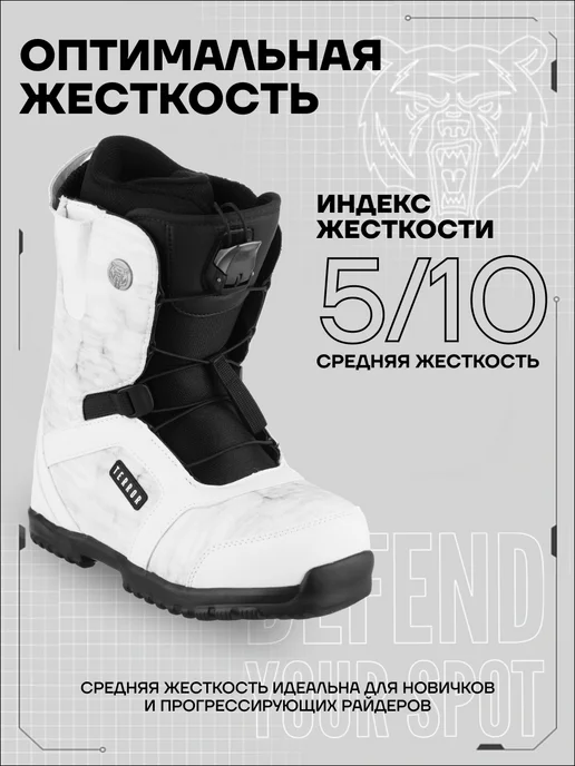 TERRO Ботинки сноубордические TERROR CREW Fastec, белый, фото 6