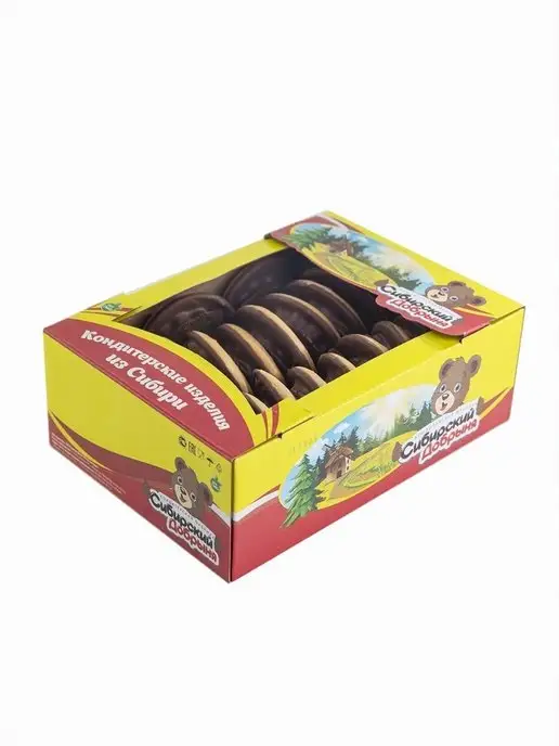 Сибирский Добрыня Печенье Бискви-Шок с желе со вкусом черешни, 600 г, 600 г, фото 3