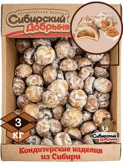Сибирский Добрыня Мини-пряники с начинкой Вареная Сгущенка, 3 кг