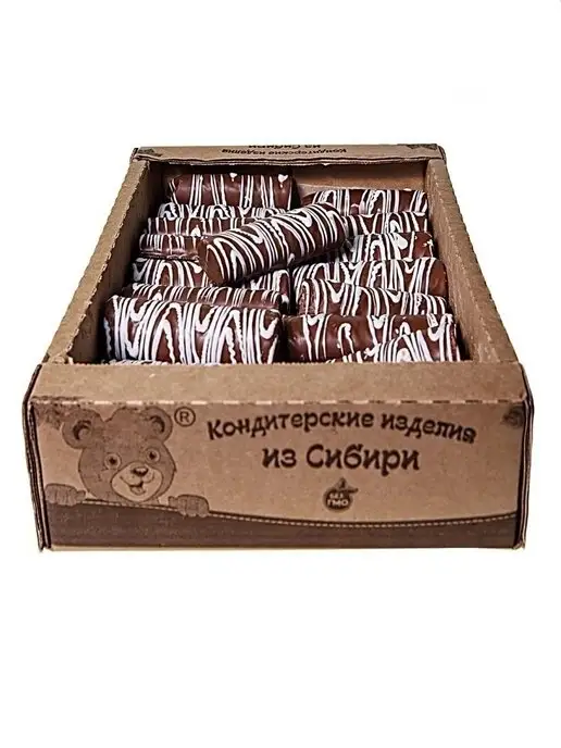 Сибирский Добрыня Зефир со вкусом земляники в темной глазури 500 гр, 1,3 кг, фото 4