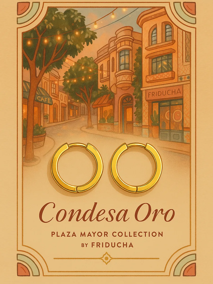 Серьги-конго Condesa Oro 20 мм, позолота