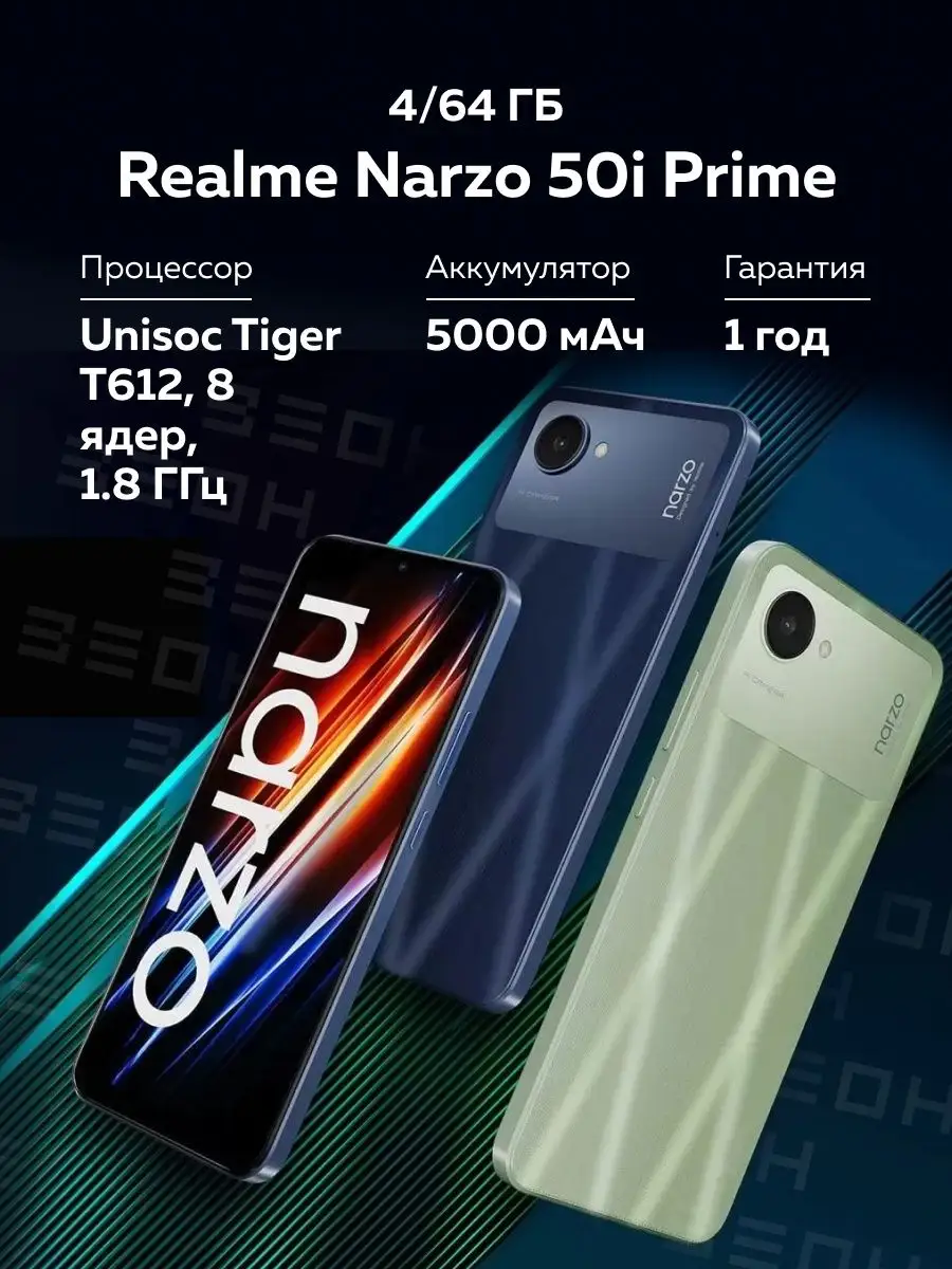 Смартфон Narzo 50i Prime 4/64 ГБ Realme 132226776 купить в  интернет-магазине Wildberries