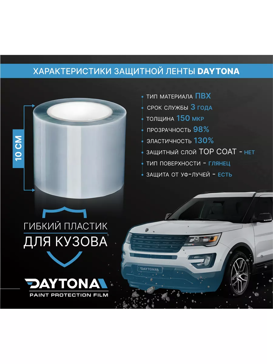 Защитная пленка для порогов авто XL Daytona 132279532 купить за 506 ₽ в  интернет-магазине Wildberries