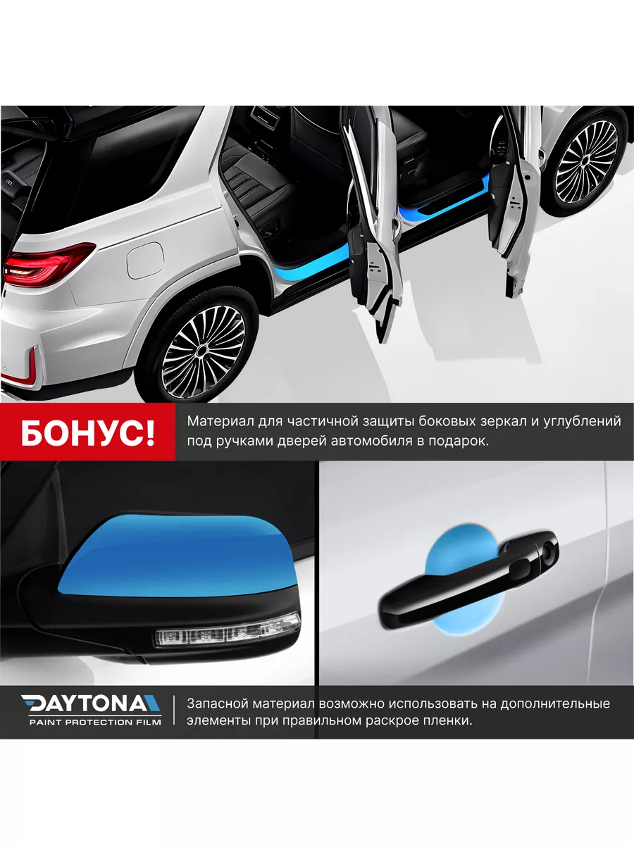 Защитная пленка для порогов авто XL Daytona 132279532 купить за 506 ₽ в  интернет-магазине Wildberries