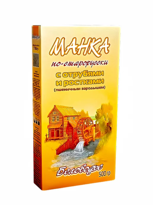Мед и Конфитюр Манка по-старорусски с отрубями и ростками 500 гр, 500 г, фото 7