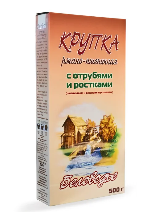Мед и Конфитюр Крупка ржано-пшеничная с отрубями и ростками 500 гр, 500 г, фото 7