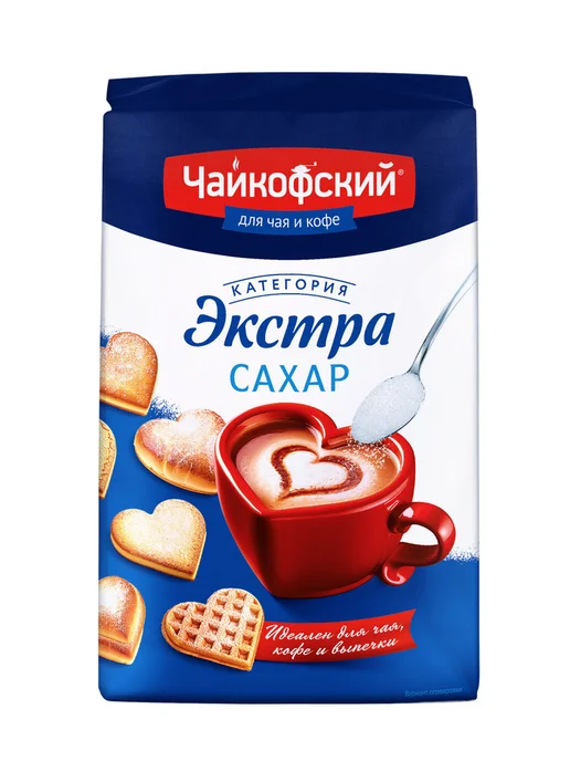 ЧАЙКОФСКИЙ Сахар Чай кофский Категории Экстра белый 900г, 900 г, фото 2