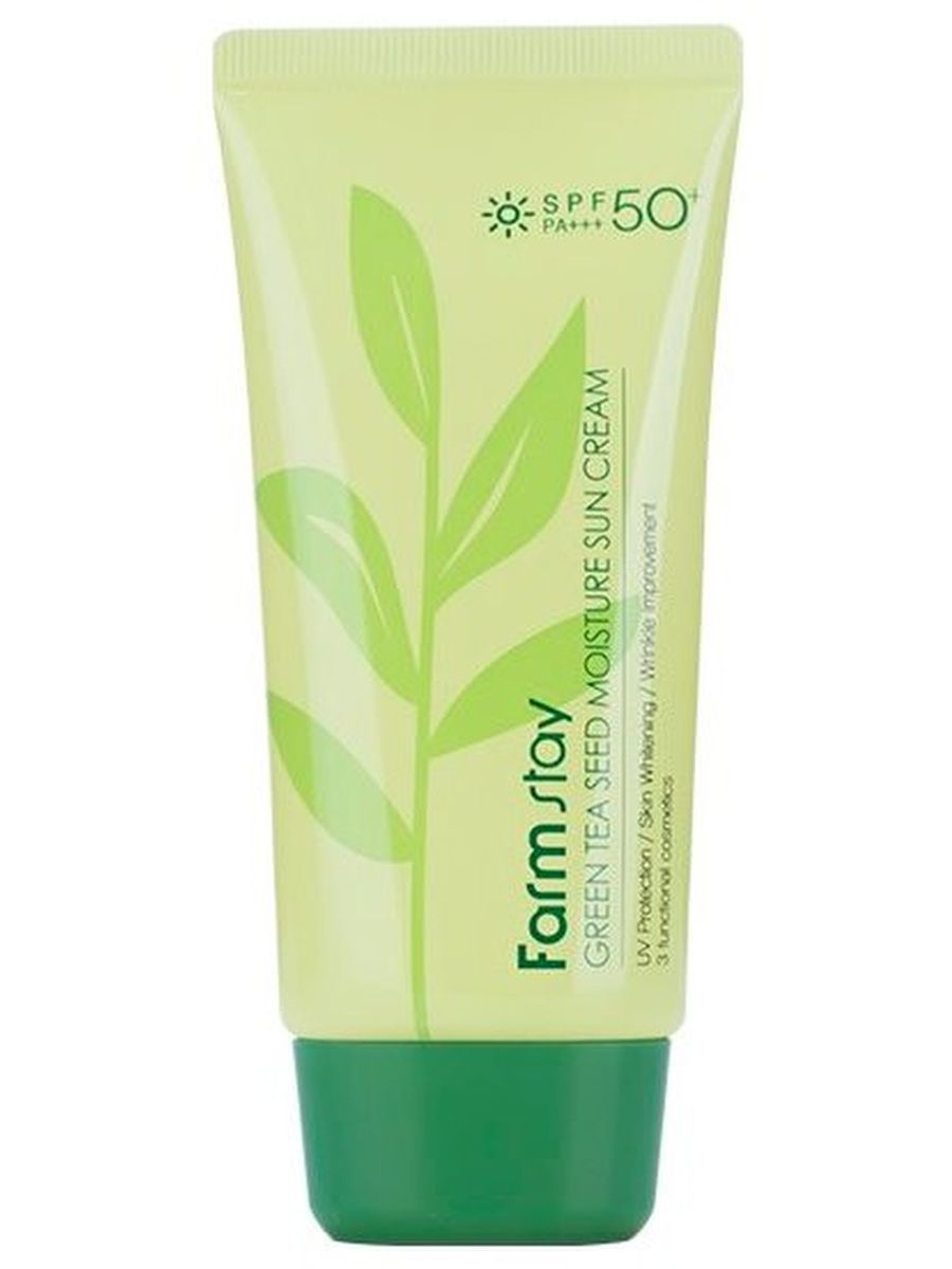 Крем увлажняющий с зеленым чаем. Farmstay SPF 50. Green Tea Seed Moisture Sun Cream. Farmstay Green Tea Seed Moisture Sun Cream. Farm stay Sun Cream spf50.