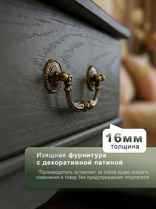 Мебелик Туалетный столик подвесной, серый, фото 3