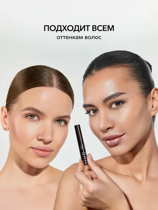 OK Beauty Гель для бровей прозрачный фиксирующий, прозрачный, фото 4