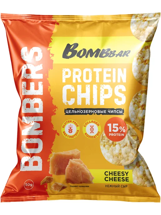 BombBar Протеиновые чипсы цельнозерновые Protein Chips 15 шт, 9 шт, фото 4