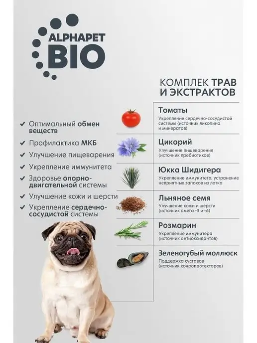 Сухой корм AlphaPet Пищеварением для собак, чувствительное пищеварение, ягненок, 7 кг, фото 8