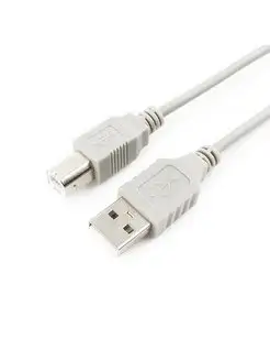 Кабель USB A 2,0-USB B, М/М, 1,8 м, серый Gembird 132669834 купить за 193 ₽ в интернет-магазине Wildberries