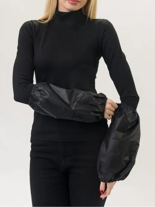 Alfa Uniform Нарукавники защитные рабочие, черный, фото 4