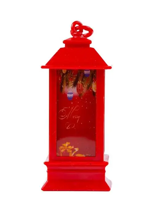 Riota Фонарь светодиодный, Санта, 14 см, красный, фото 3