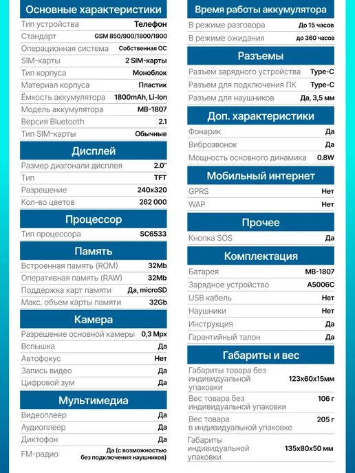 Maxvi Мобильный телефон кнопочный для пожилых и детей сотовый B201, вариант, фото 5