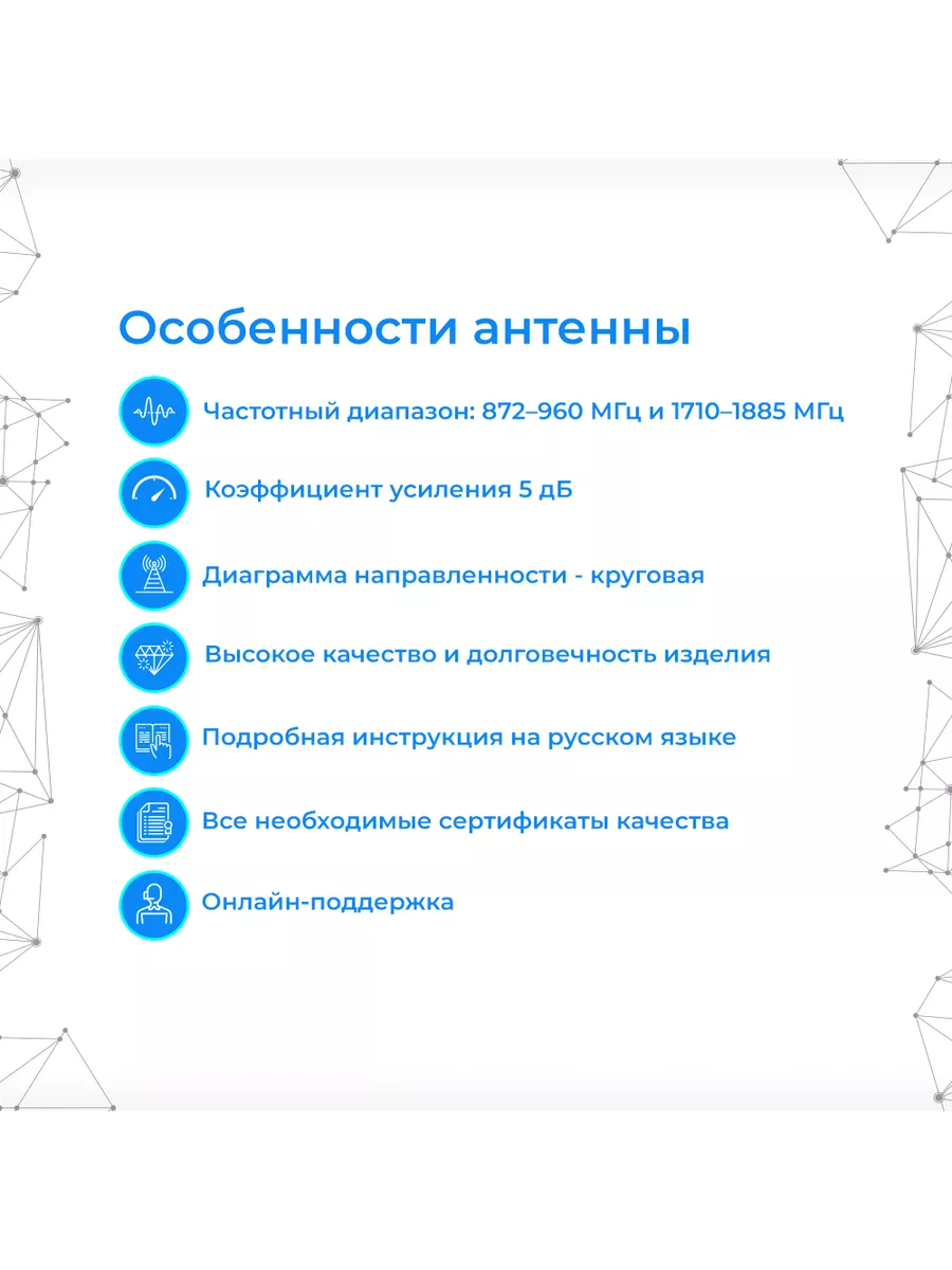 Антенна GSM Антей-905 (круговая, кабель 2м., магнитная, SMA) Антей  132798429 купить за 1 213 ₽ в интернет-магазине Wildberries