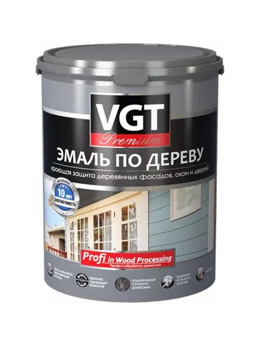 VGT Эмаль по дереву и OSB, полуматовая, фисташковый (1 кг), 1 кг, фото 6