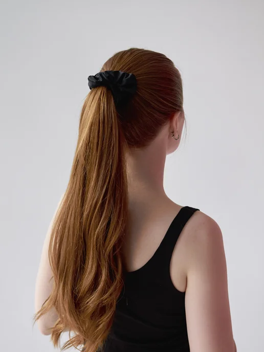 Rainbow scrunchies Резинка для волос из бифлекса, черный, фото 4