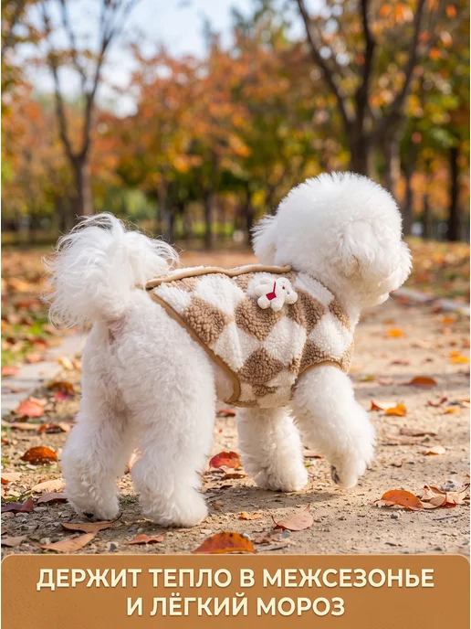 Arnydog Жилет для собак мелких и средних пород и кошек, бежевый, фото 7
