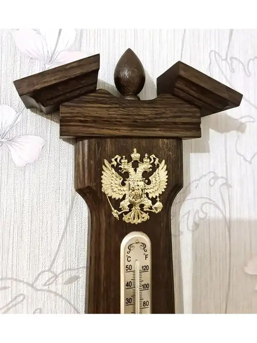 Смич Метеостанция большая механическая из дерева БМ96, вариант, фото 3