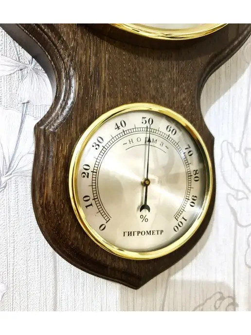 Смич Метеостанция большая механическая из дерева БМ96, вариант, фото 5