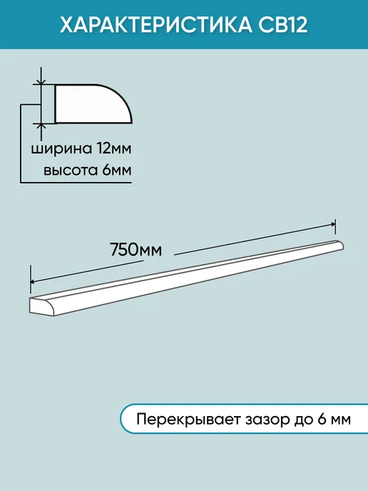 BNV Акриловый бордюр для ванны СВ12 750, белый, белый, фото 4