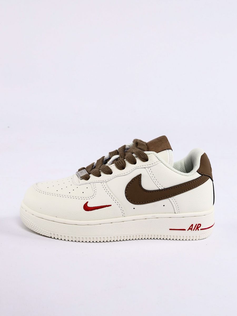 Air force 1 white brown. Кеды форсы 3,5.