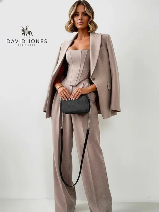 David Jones Сумка через плечо маленькая, черный, фото 7