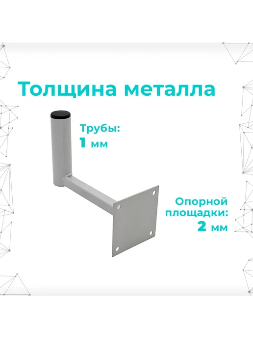 Антэкс Кронштейн стеновой для крепления антенн KS-150, серый, фото 3
