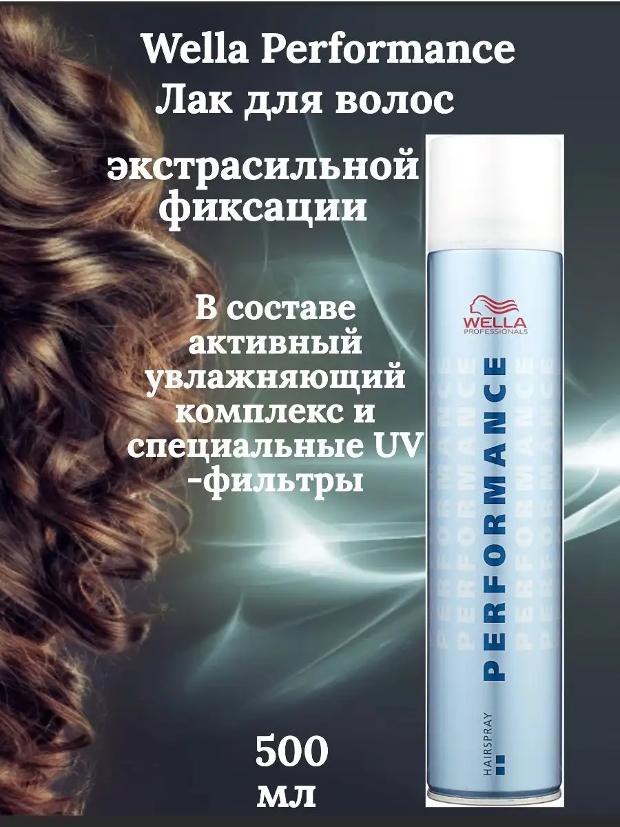 Wella Performance EXTRA STRONG лак для волос 500 мл Wella Professionals  133168296 купить за 1 092 ₽ в интернет-магазине Wildberries