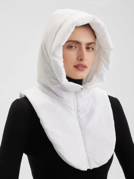 Sew-tech Капор капюшон зимний, белый