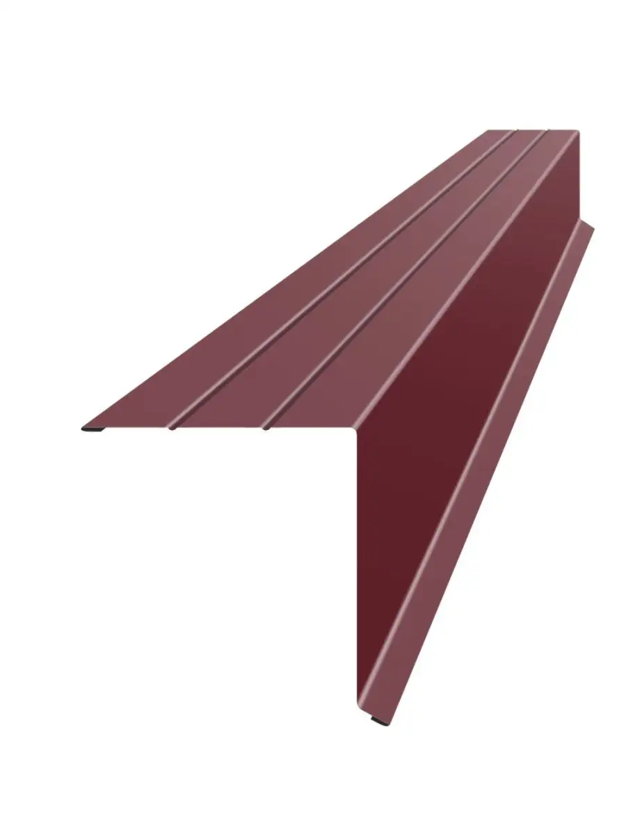 Планка ветровая, длина 2 м, Полимерное покрытие, RAL 8017 (Шоколадно-коричневый)