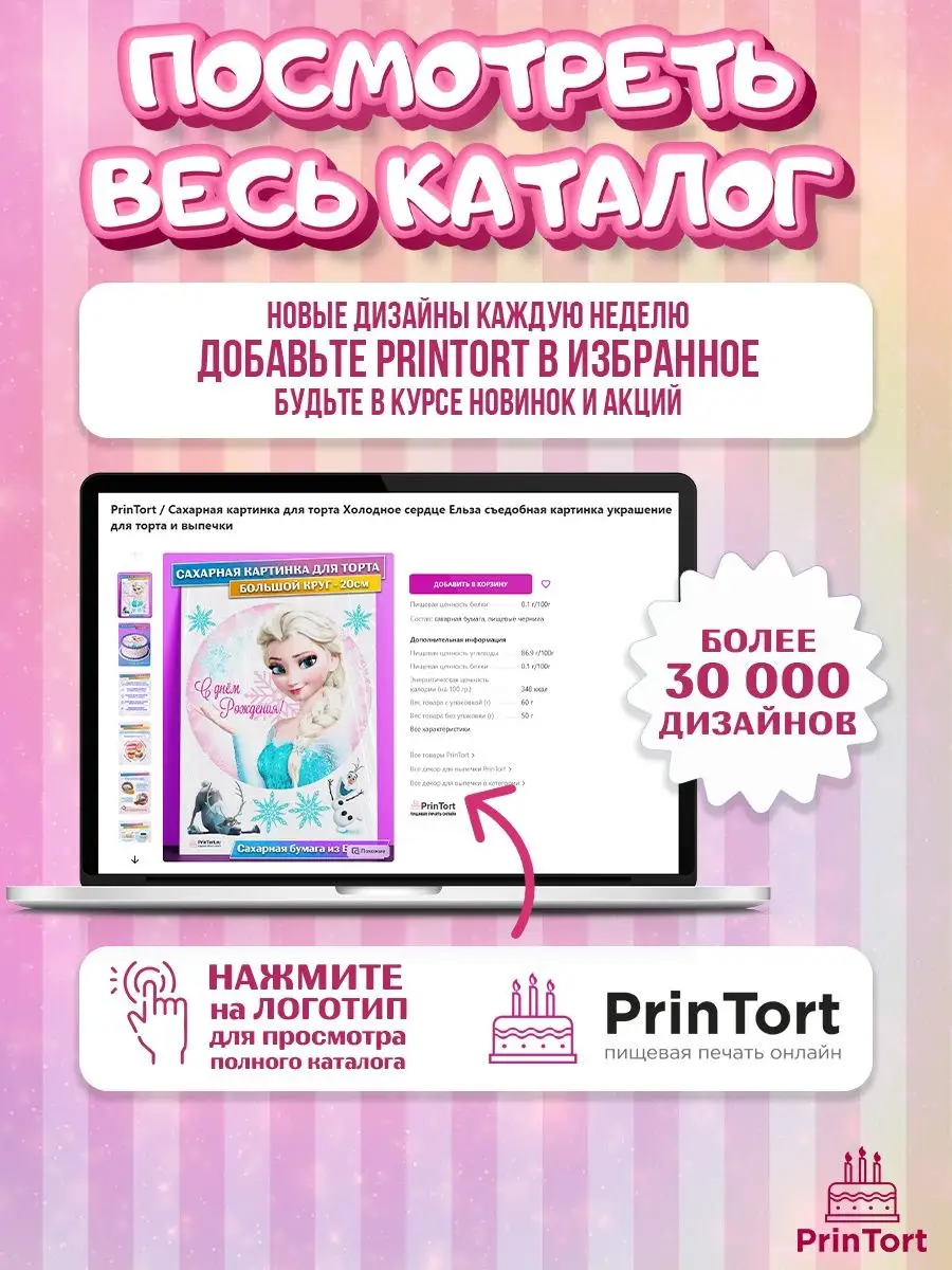 Украшения для торта сахарная картинка Единорог Девочке Дочке PrinTort  133487679 купить за 274 ₽ в интернет-магазине Wildberries