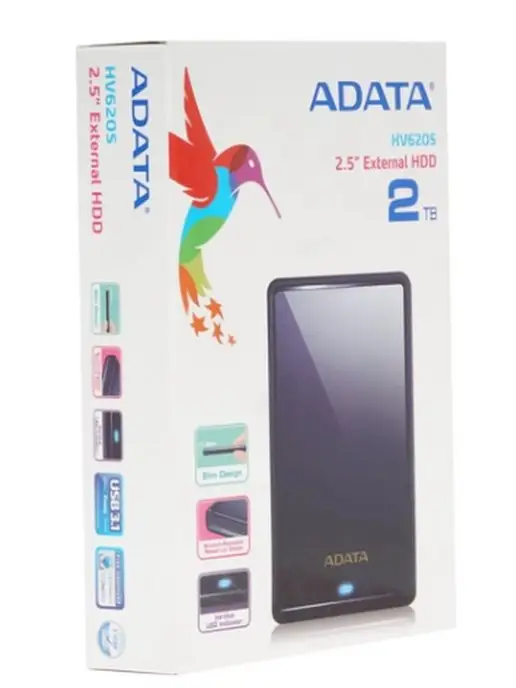 ADATA Жесткий диск AHV620S-2TU31-CBL, 2TB, синий, 2 ТБ, фото 6