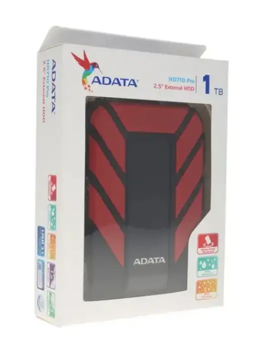 ADATA Жесткий диск AHD710P-1TU31-CRD, 1TB, красный, 1 ТБ, фото 5