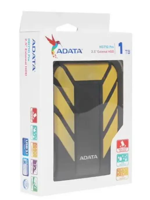 ADATA Жесткий диск AHD710P-1TU31-CYL, 1TB, желтый, 1 ТБ, фото 5