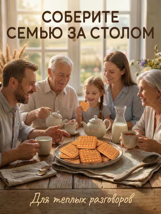 Сладкая слобода Печенье для детского питания Деревенское к кофе 355 гр, 355 г, фото 3
