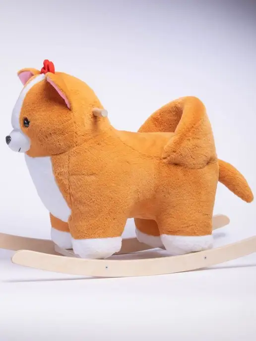 НИЖЕГОРОДСКАЯ ИГРУШКА Качалка детская от 1 года, оранжевый, фото 4
