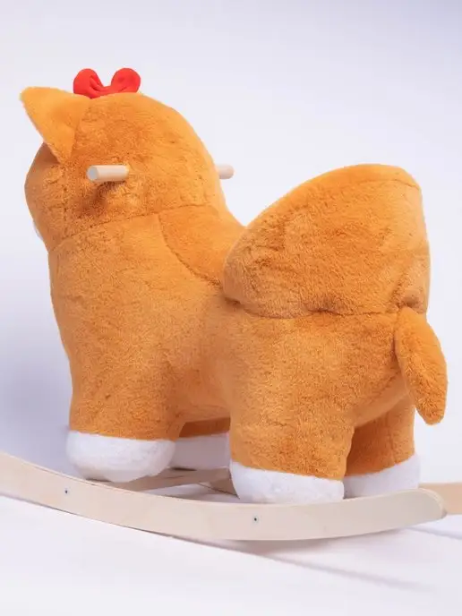 НИЖЕГОРОДСКАЯ ИГРУШКА Качалка детская от 1 года, оранжевый, фото 5
